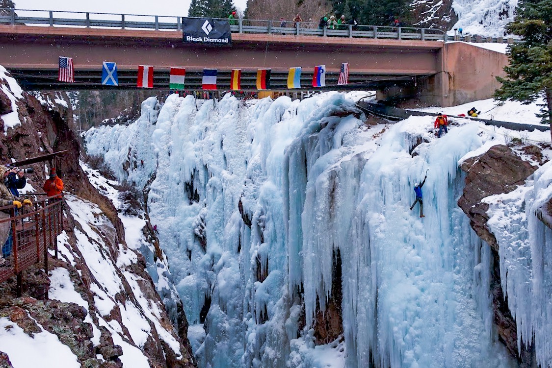 Frozen Waterfall Hike with Kids Near Denver