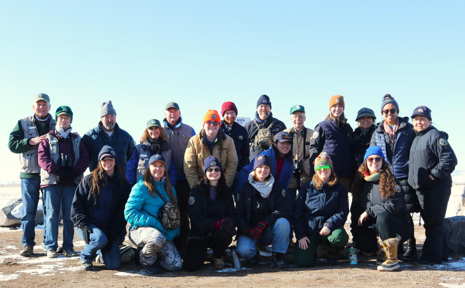 CPW Staff and Volunteers in Monte Vista, CO for the Sandhill Crane migration.