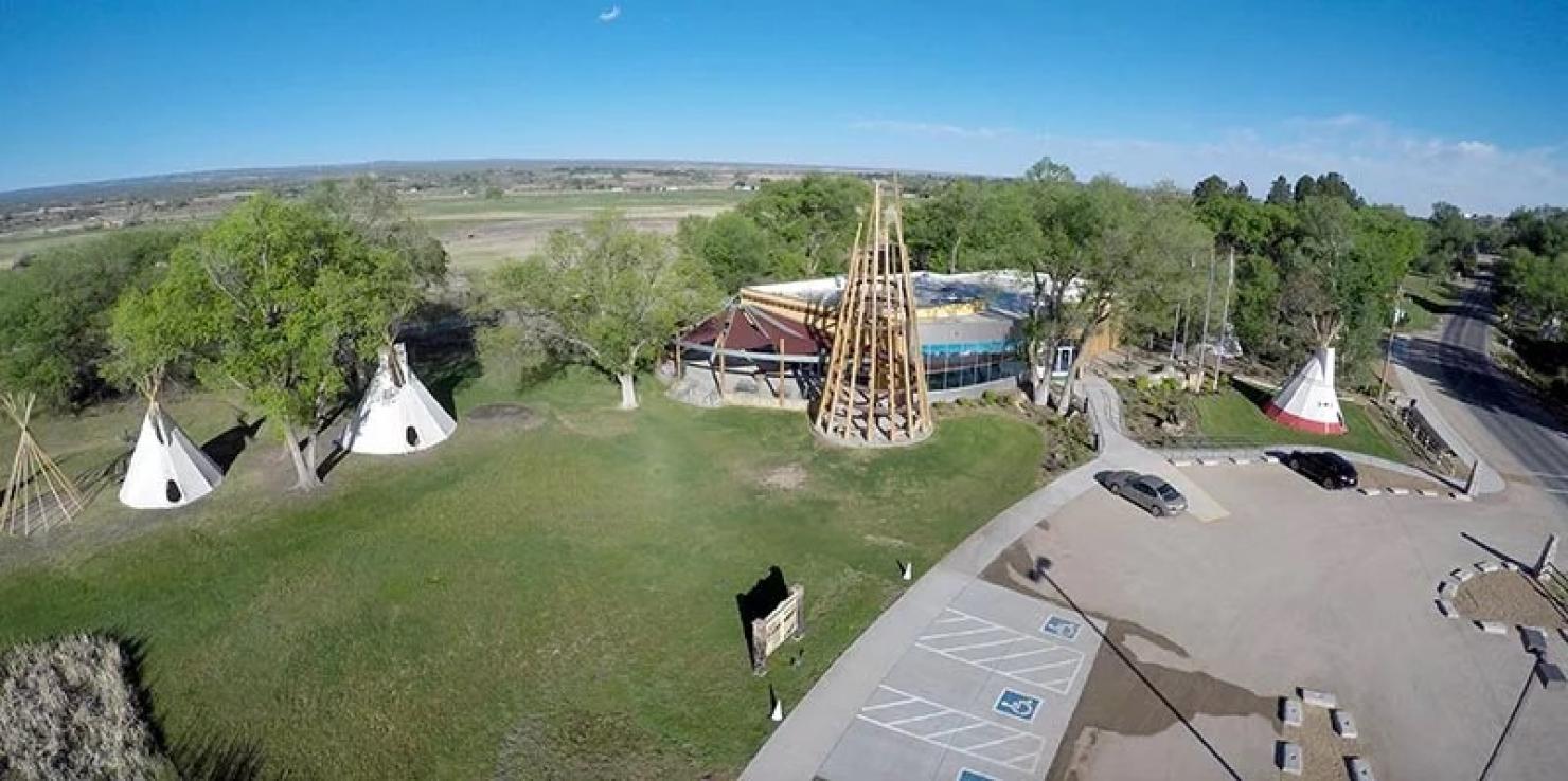 View of the Ute Indian Museum from above. 