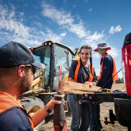 Eastern Plains Conservation Corps at John Martin Reservoir. Photo by Allison Daniell. 